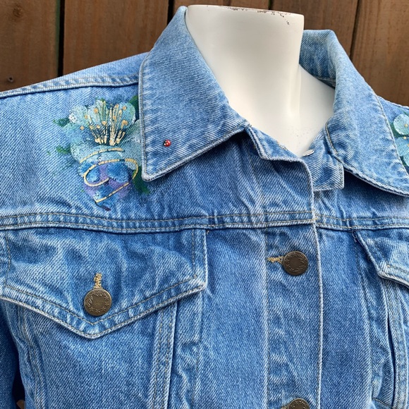 Vintage Selena custom reworked denim jacket size Small. - Picture 3 of 9